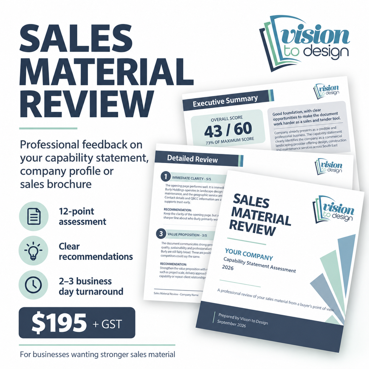 Sales Material Review