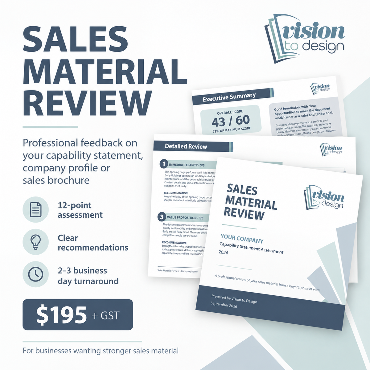 Sales Material Review